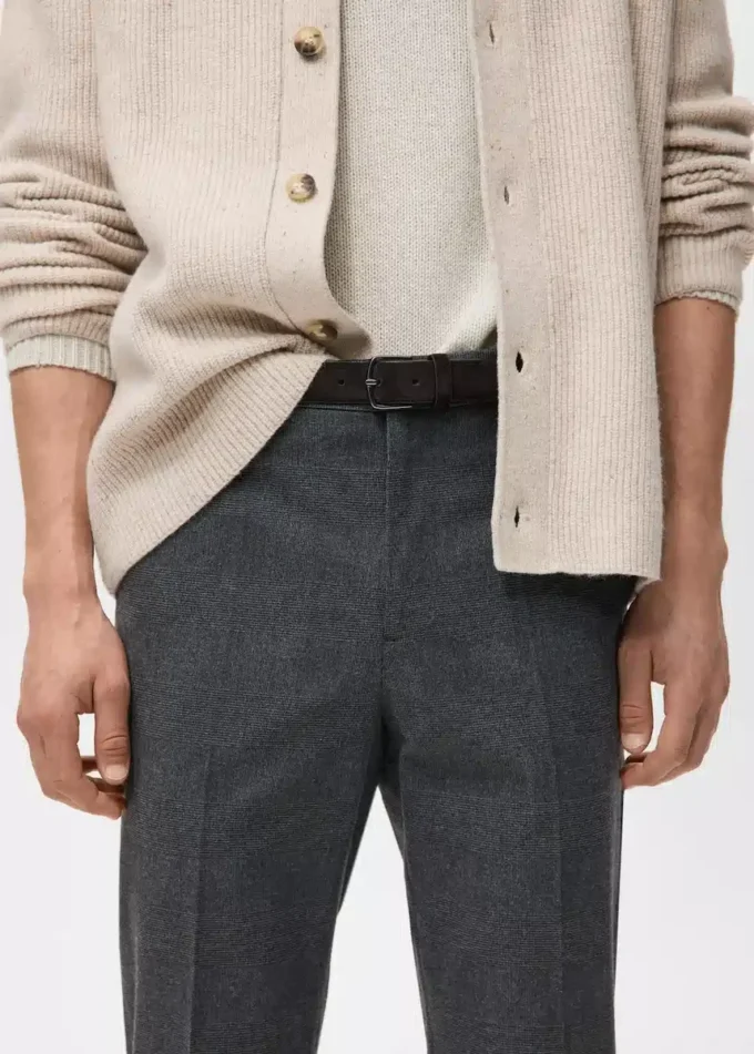 Pantalon slim en flanelle Pantalon slim en flanelle