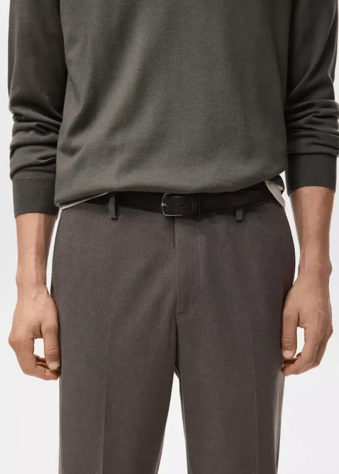 Pantalon slim en flanelle Pantalon slim en flanelle