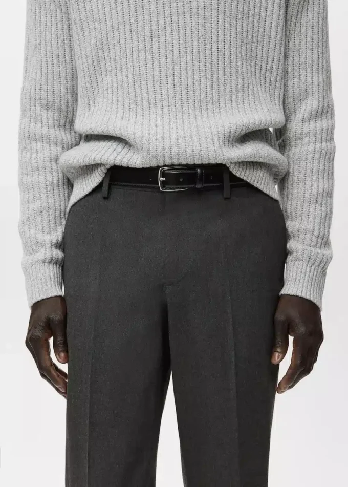 Pantalon slim en flanelle Pantalon slim en flanelle