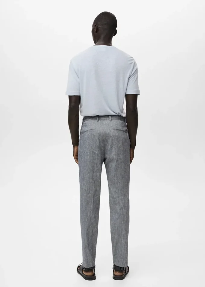 Pantalon slim en lin Pantalon slim en lin