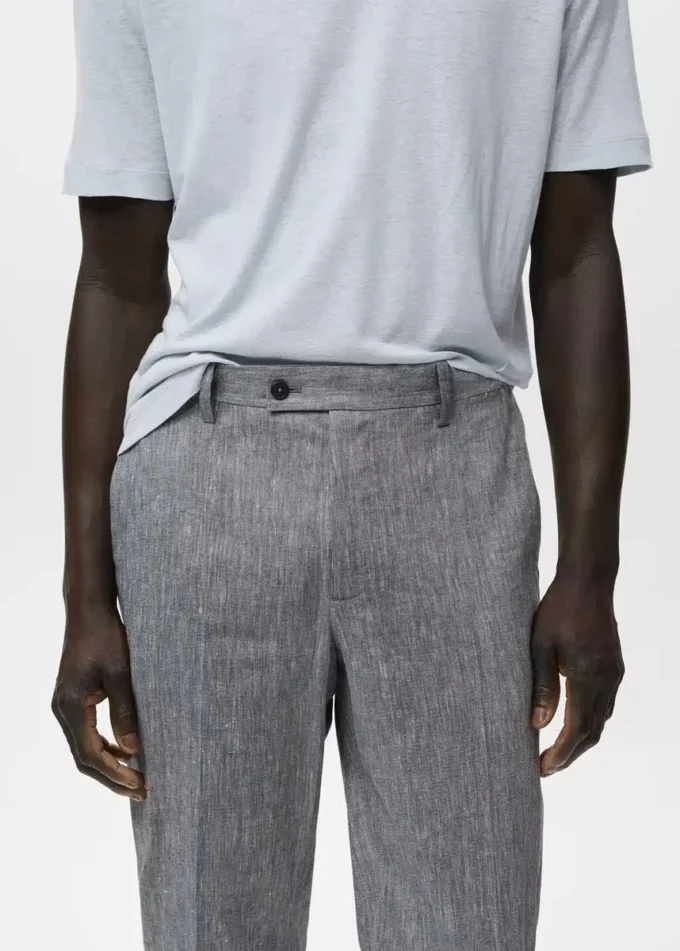 Pantalon slim en lin Pantalon slim en lin