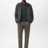Pantalon slim en tissu extensible avec cordon de serrage