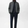 Pantalon slim en tissu extensible avec cordon de serrage Pantalon slim en tissu extensible avec cordon de serrage