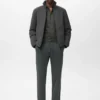 Pantalon slim en tissu extensible avec cordon de serrage