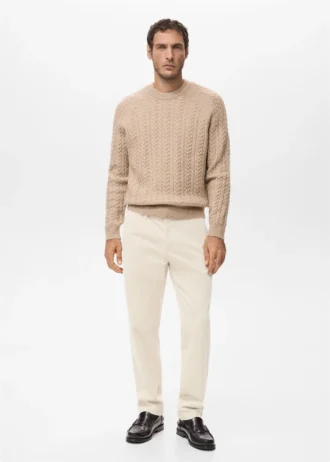 Pantalon slim en velours côtelé