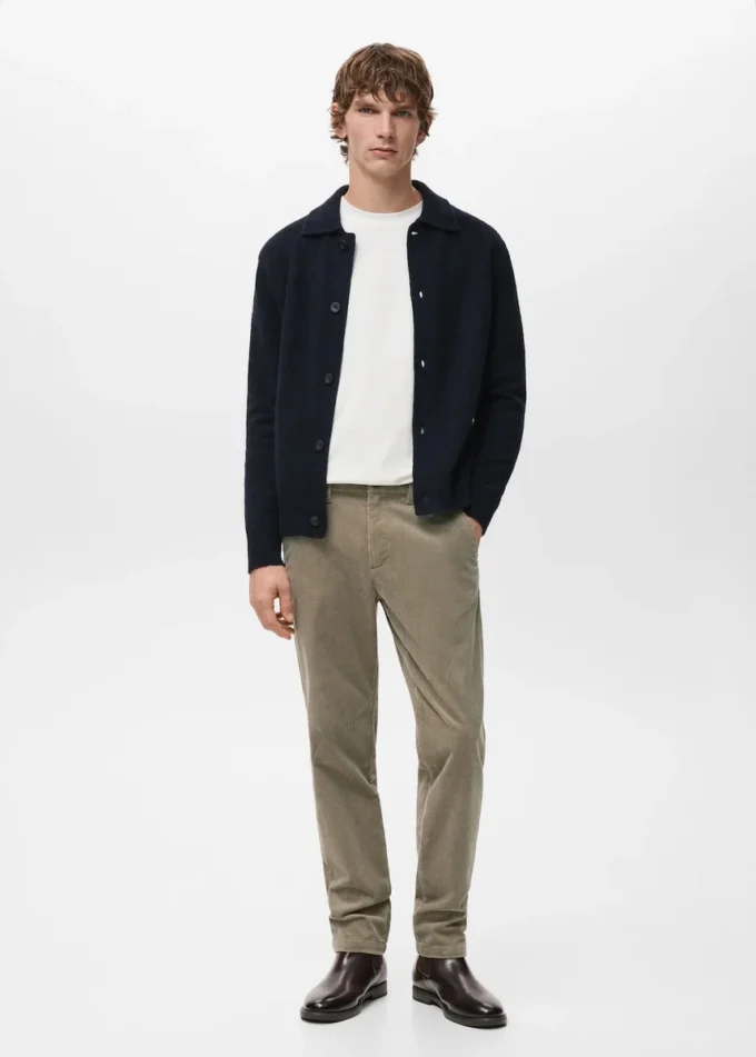 Pantalon slim en velours côtelé Pantalon slim en velours côtelé
