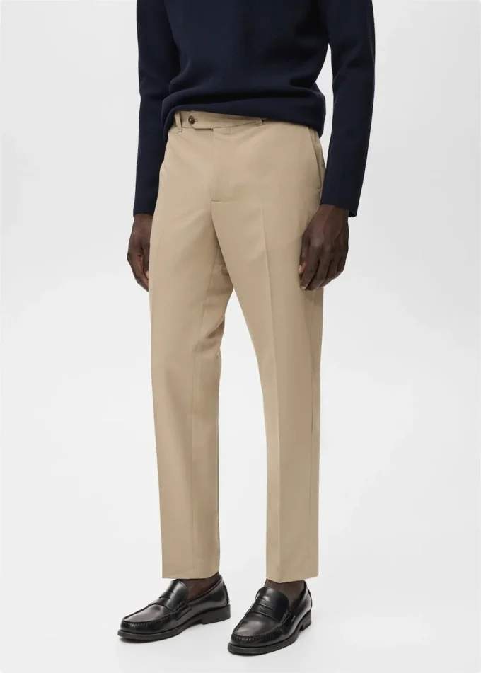 Pantalon slim à plis Pantalon slim à plis