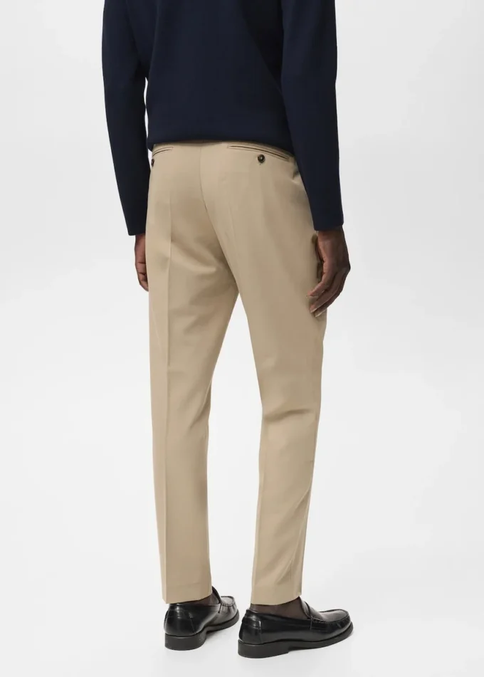 Pantalon slim à plis Pantalon slim à plis