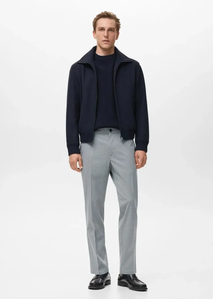 Pantalon slim rayé Pantalon slim rayé