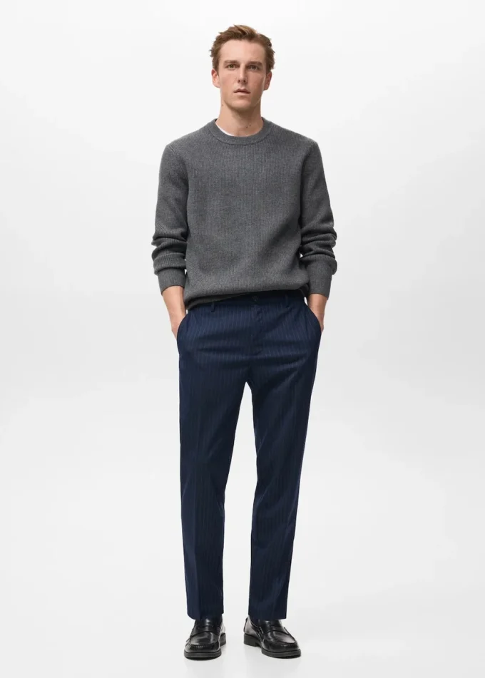 Pantalon slim rayé Pantalon slim rayé