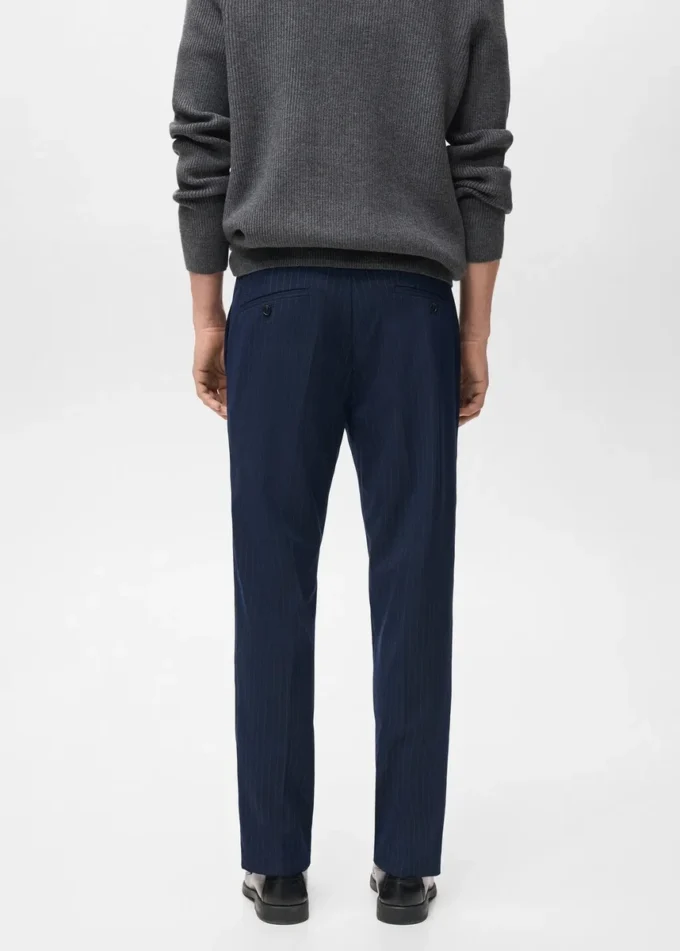 Pantalon slim rayé Pantalon slim rayé