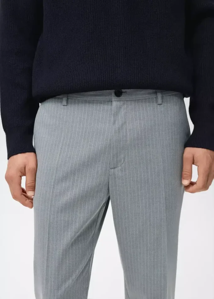 Pantalon slim rayé Pantalon slim rayé