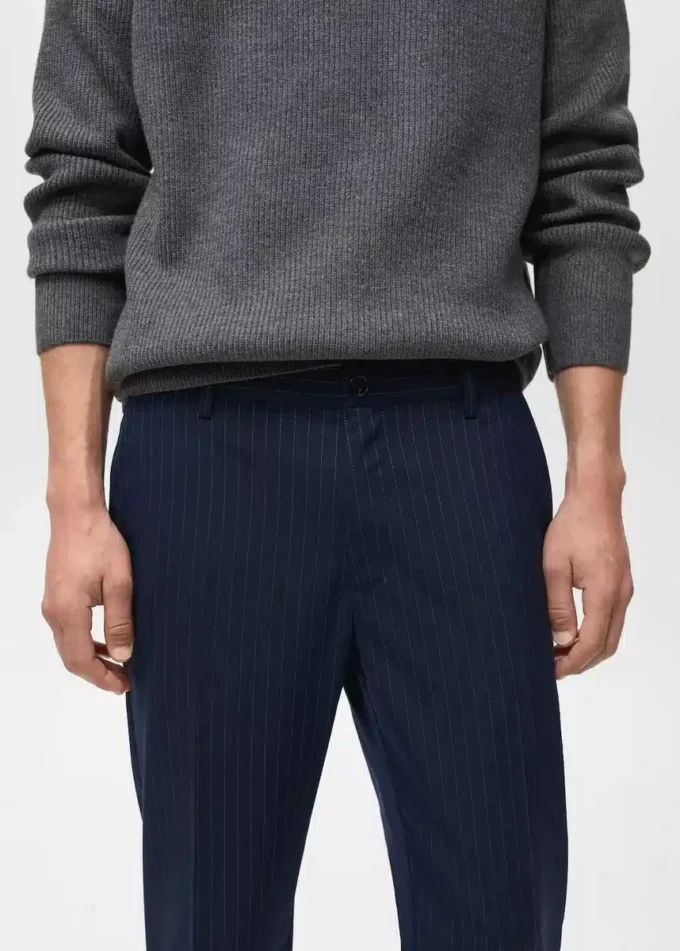 Pantalon slim rayé Pantalon slim rayé