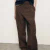 Pantalon taille basse à jambes larges Pantalon taille basse à jambes larges