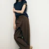 Pantalon taille basse à jambes larges Pantalon taille basse à jambes larges