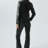 Pantalon évasé 100 % cuir Pantalon évasé 100 % cuir
