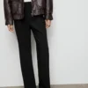 Pantalon évasé taille haute Pantalon évasé taille haute