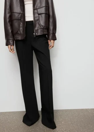 Pantalon évasé taille haute