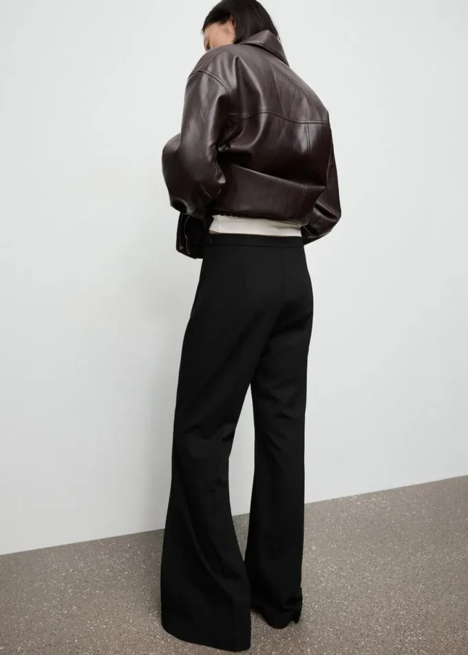 Pantalon évasé taille haute Pantalon évasé taille haute