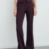 Pantalon évasé taille moyenne Pantalon évasé taille moyenne
