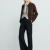 Pantalon évasé taille moyenne Pantalon évasé taille moyenne
