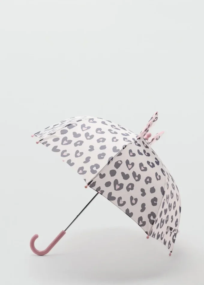 Parapluie imprimé léopard avec oreilles Parapluie imprimé léopard avec oreilles