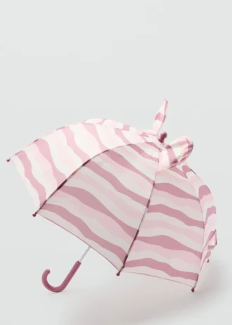 Parapluie rayé avec oreilles Parapluie rayé avec oreilles