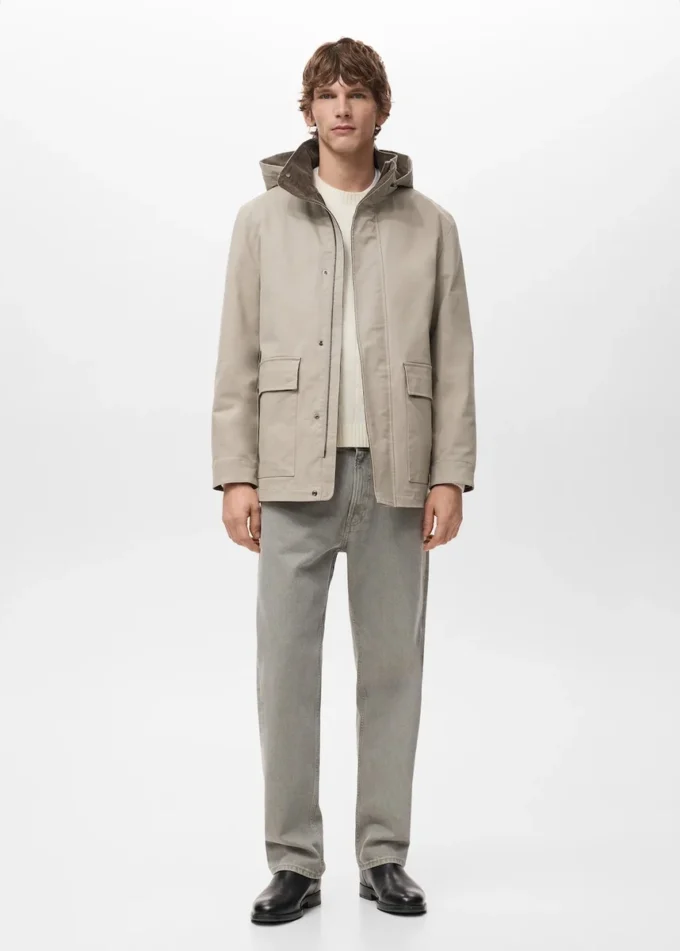 Parka avec capuche intérieure amovible
