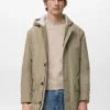 Parka matelassée avec capuche déperlante