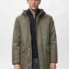 Parka matelassée avec capuche déperlante