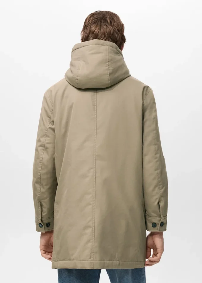 Parka matelassée avec capuche déperlante