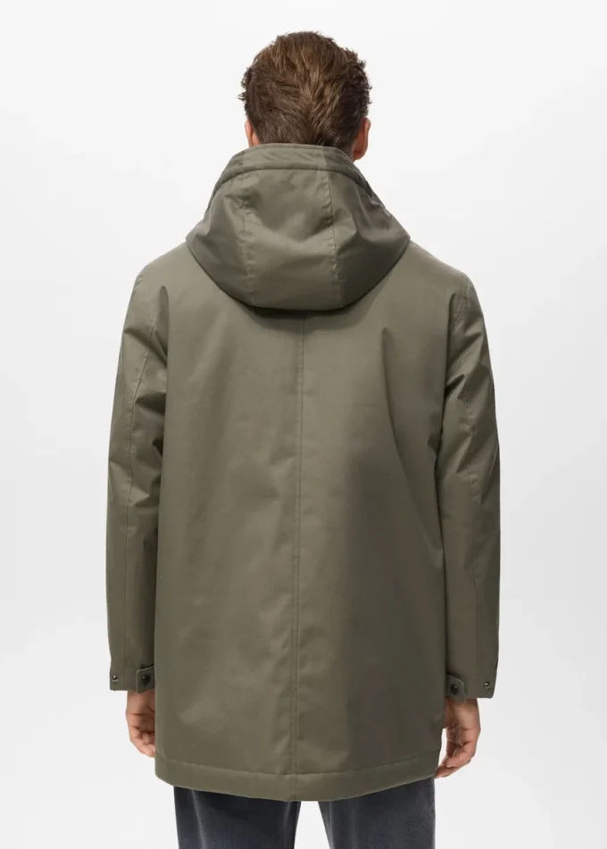 Parka matelassée avec capuche déperlante