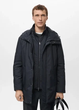 Parka matelassée détachable et déperlante