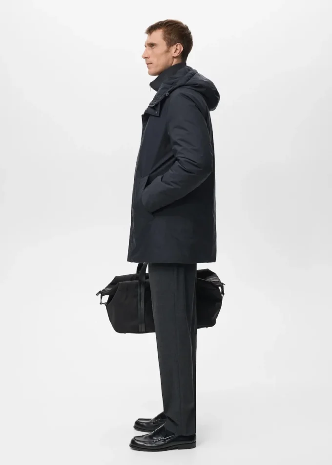 Parka matelassée détachable et déperlante