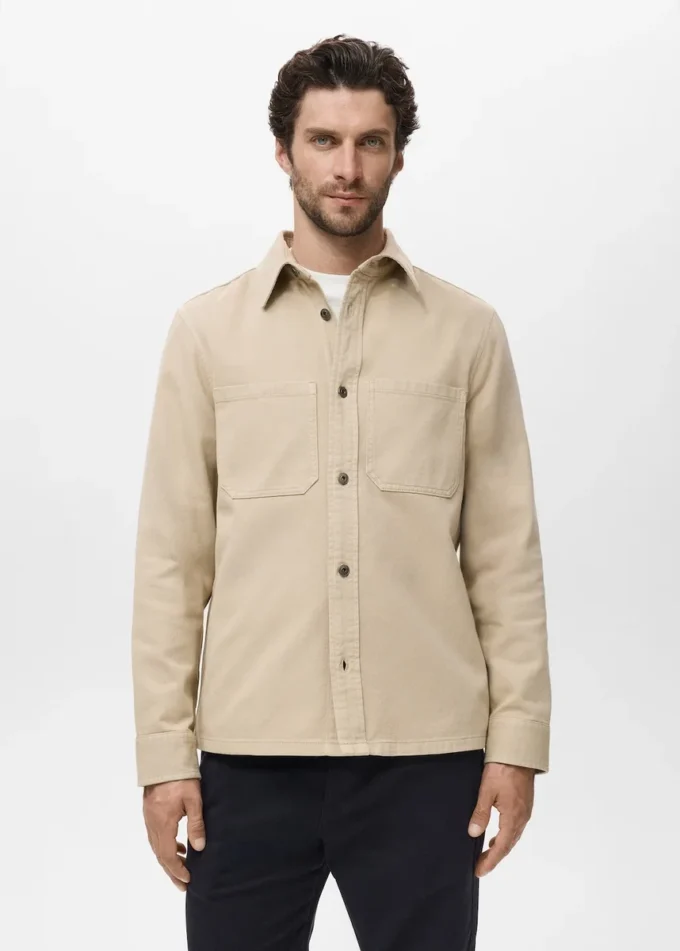 Poches de surchemise en denim