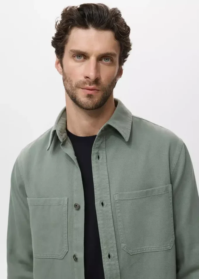 Poches de surchemise en denim