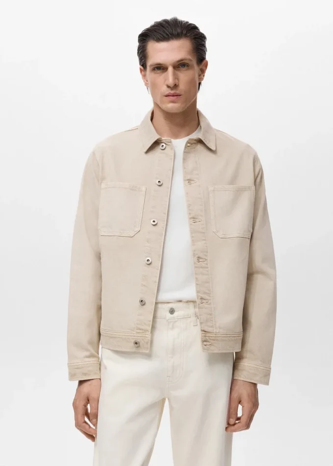 Poches de veste en denim Poches de veste en denim