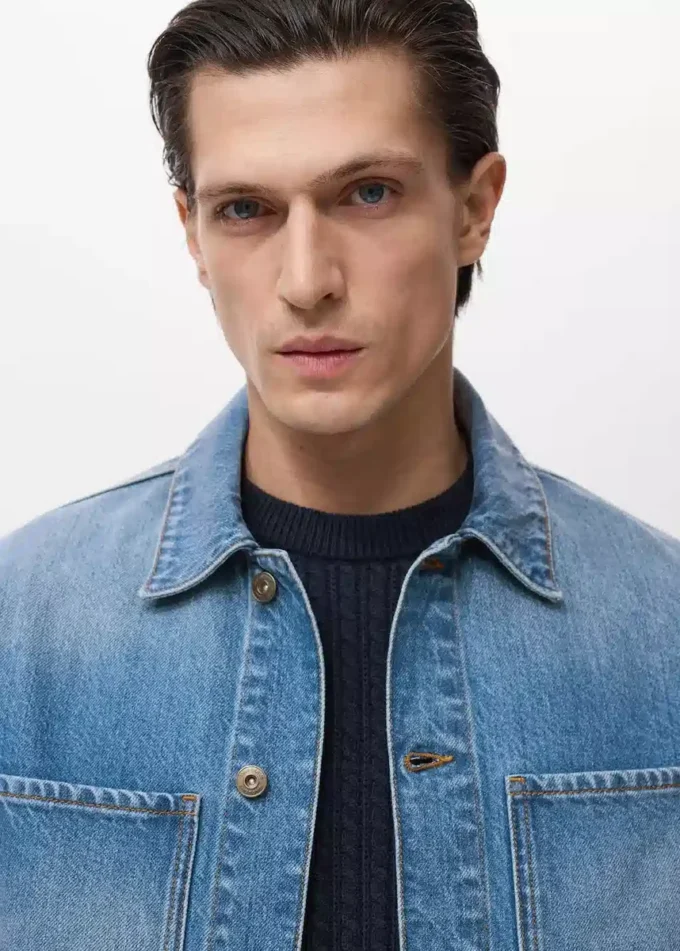 Poches de veste en denim