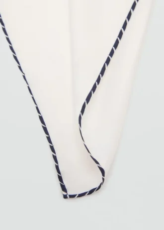 Pochette de costume brodée 100 % soie