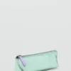 Pochette en cuir effet métallisé
