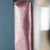 Pochette en cuir effet métallisé