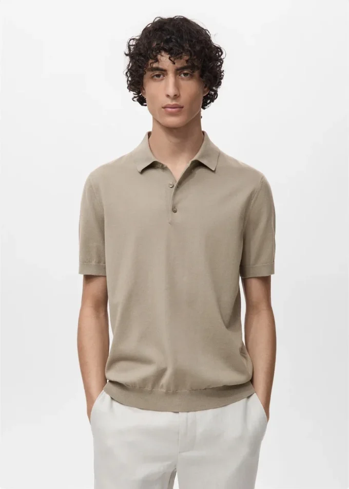 Polo 100 % coton en maille fine Polo 100 % coton en maille fine