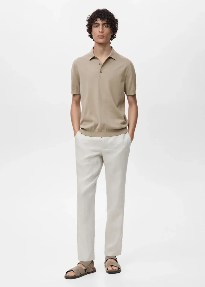 Polo 100 % coton en maille fine Polo 100 % coton en maille fine