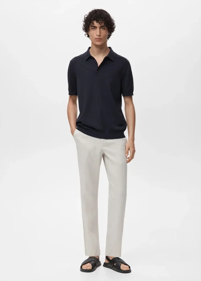 Polo 100 % coton en maille fine Polo 100 % coton en maille fine