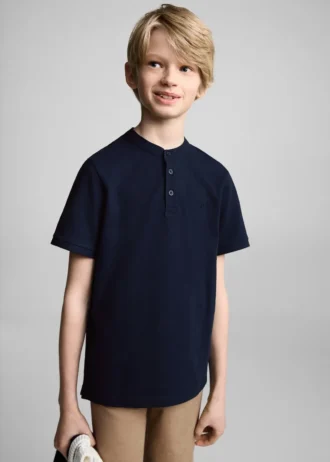 Polo à col mao