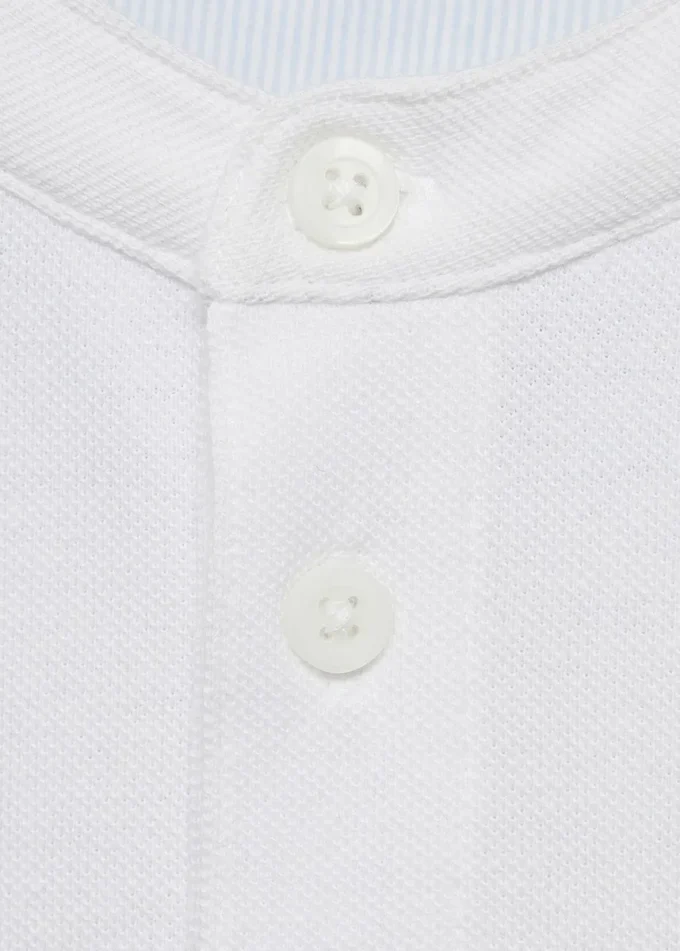 Polo à col mao