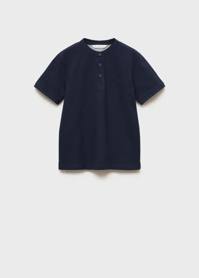 Polo à col mao