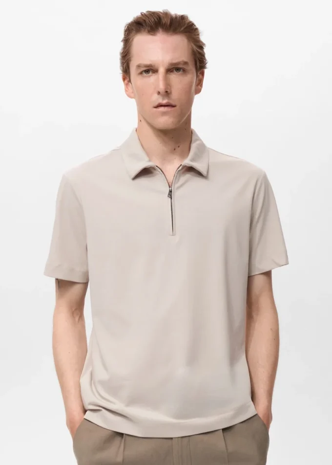 Polo à col zippé Polo à col zippé