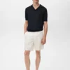 Polo en coton avec microstructure Polo en coton avec microstructure