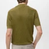 Polo en coton avec microstructure Polo en coton avec microstructure